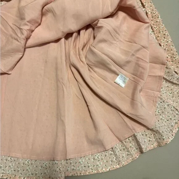NWT Elegant Pink Ruffle Lined Dress - Picture 11 of 11